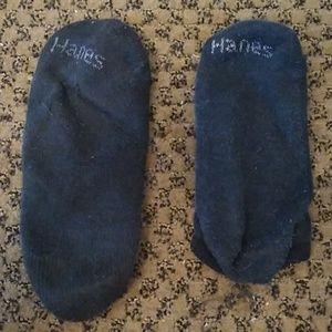 Hanes black socks-used